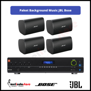 Paket Background Music Amplifier JBL Speaker Bose - 4 Speaker